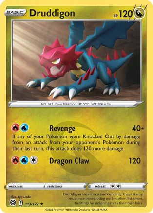 Druddigon (113) Reverse Holofoil - Brilliant Stars