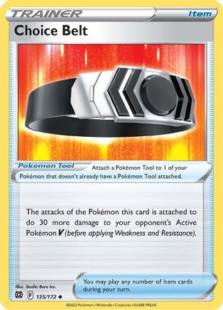 Choice Belt (135) Reverse Holofoil - SWSH09 Brilliant Stars