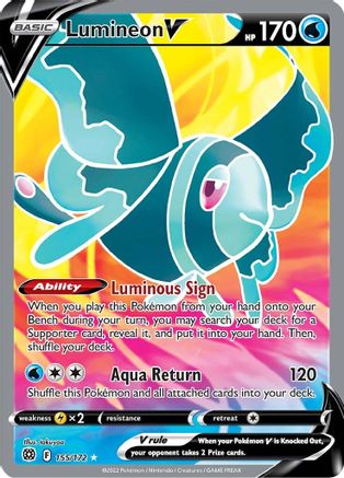 Lumineon V (Full Art) (155) Holofoil - Brilliant Stars