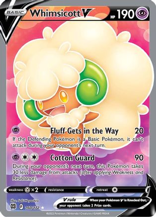 Whimsicott V (Full Art) (160) Holofoil - Brilliant Stars