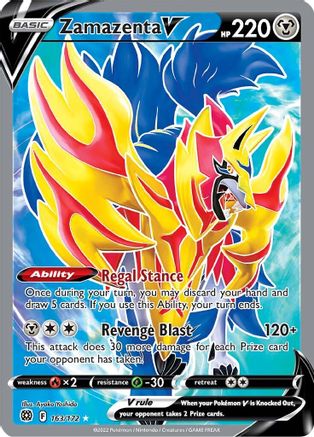 Zamazenta V (Full Art) (163) Holofoil - Brilliant Stars