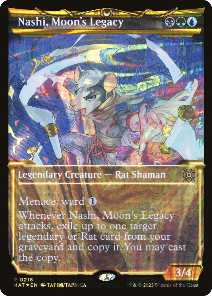 Nashi, Moon's Legacy (Showcase Halo Foil) [March of the Machine: The Aftermath] | Silver Goblin