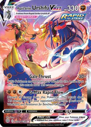 Rapid Strike Urshifu VMAX (TG21) Holofoil - Brilliant Stars Trainer Gallery