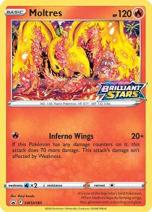 Moltres - SWSH185 (SWSH185) Holofoil - SWSH Sword & Shield Promo Cards