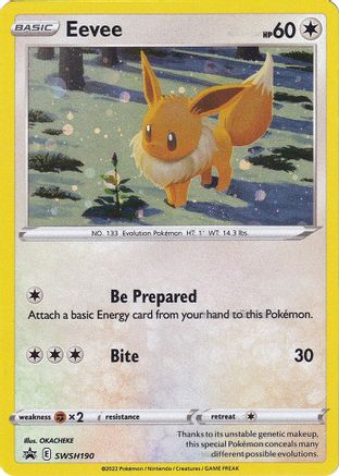 Eevee - SWSH190 (SWSH190) Holofoil - SWSH Sword & Shield Promo Cards