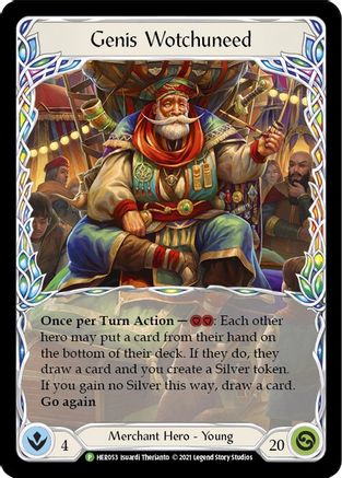 Genis Wotchuneed - HER053 (HER053) Cold Foil - Flesh and Blood: Promo Cards