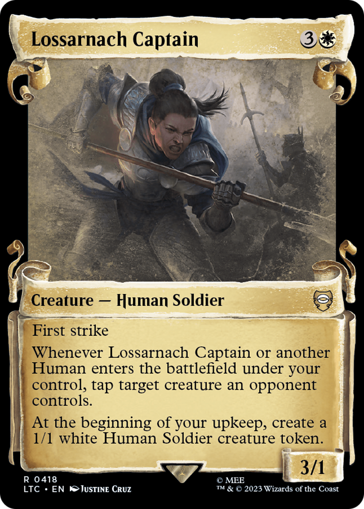 Lossarnach Captain (Showcase Scrolls) (Showcase) (418) - Tales of Middle-earth Commander