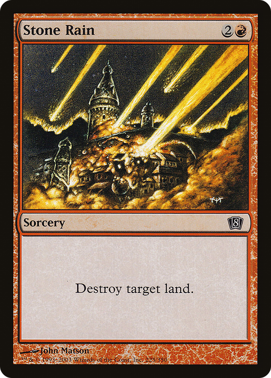 Stone Rain (225★) Foil - Eighth Edition