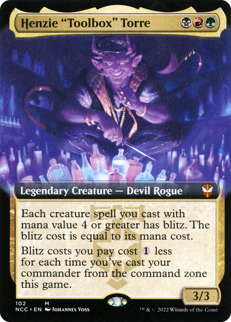 Henzie "Toolbox" Torre (Extended Art) [Streets of New Capenna Commander]