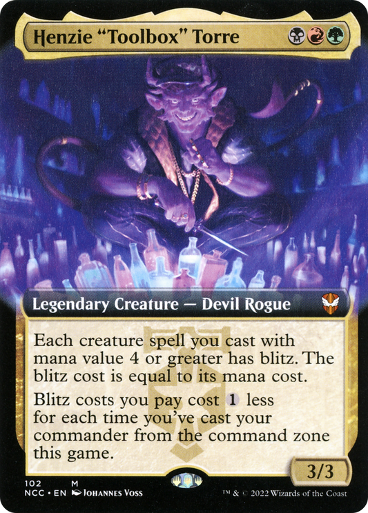 Henzie "Toolbox" Torre (Extended Art) [Streets of New Capenna Commander]