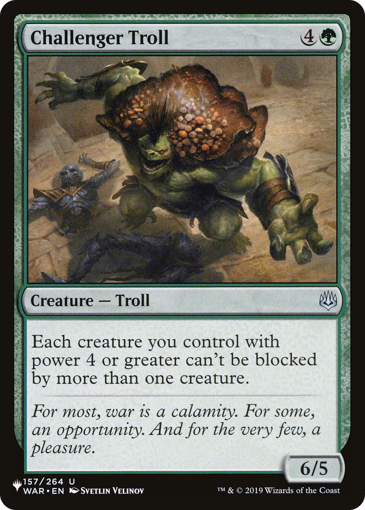 Challenger Troll [The List Reprints] | Silver Goblin