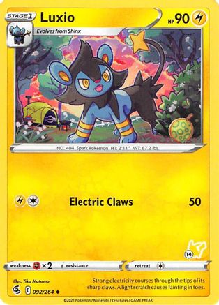 Luxio (#14 Pikachu) (92) - Battle Academy 2022
