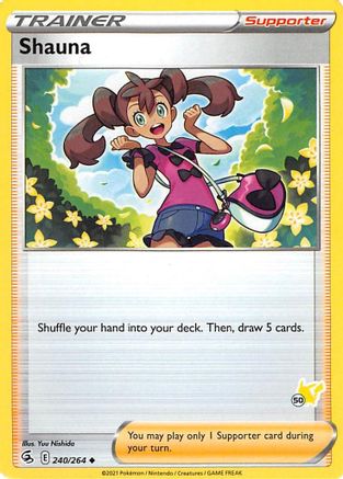 Shauna (240/264) (Pikachu Stamp #50) [Battle Academy 2022] | Silver Goblin