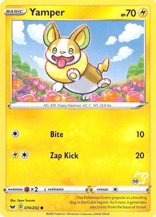 Yamper (#58 Pikachu) (74) - Battle Academy 2022