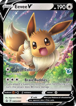 Eevee V (Eevee) (SWSH065) Holofoil - Battle Academy 2022