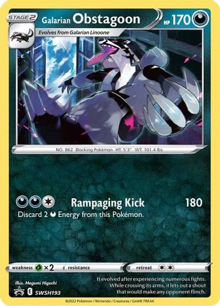 Galarian Obstagoon - SWSH193 (SWSH193) - SWSH Sword & Shield Promo Cards