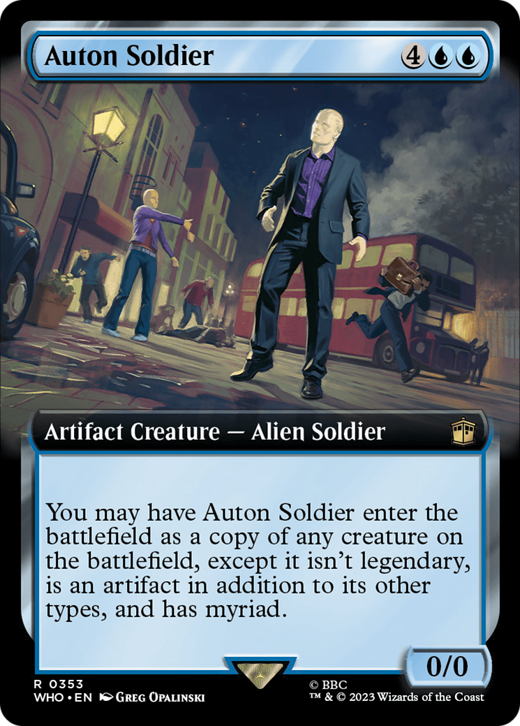 Auton Soldier (Extended Art) [Doctor Who] Foil