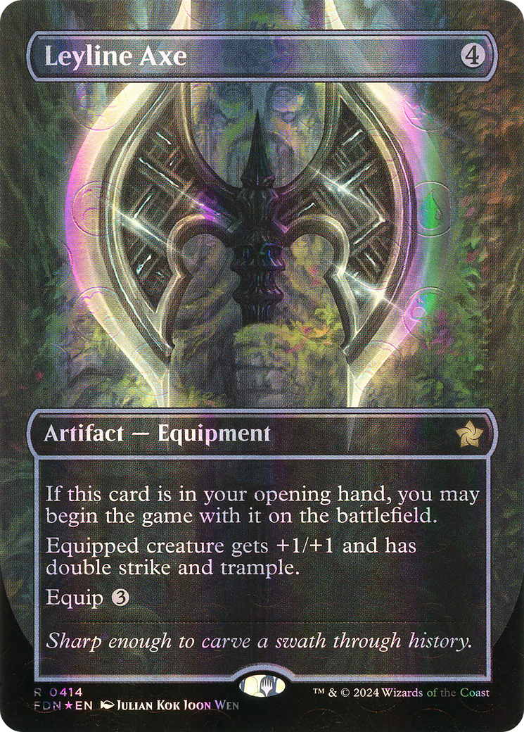 Leyline Axe(Borderless) Foil (414)