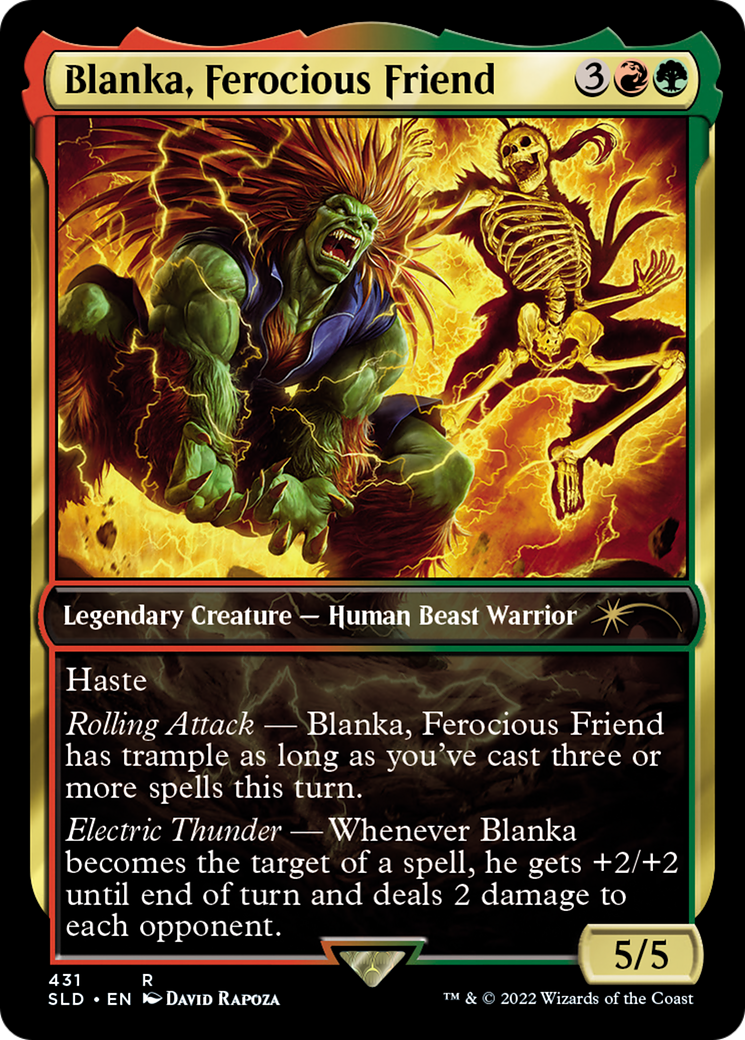 Blanka, Ferocious Friend (431) Foil - Secret Lair Drop