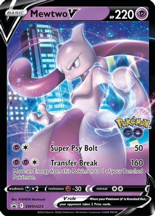 Mewtwo V - SWSH223 (SWSH223) Holofoil - SWSH Sword & Shield Promo Cards