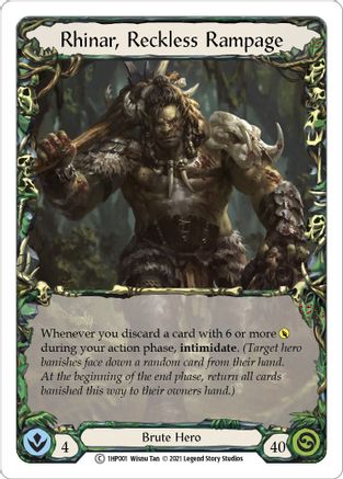 Rhinar, Reckless Rampage (1HP001)  - History Pack Vol.1