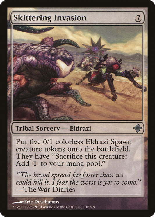 Skittering Invasion [Rise of the Eldrazi] Foil