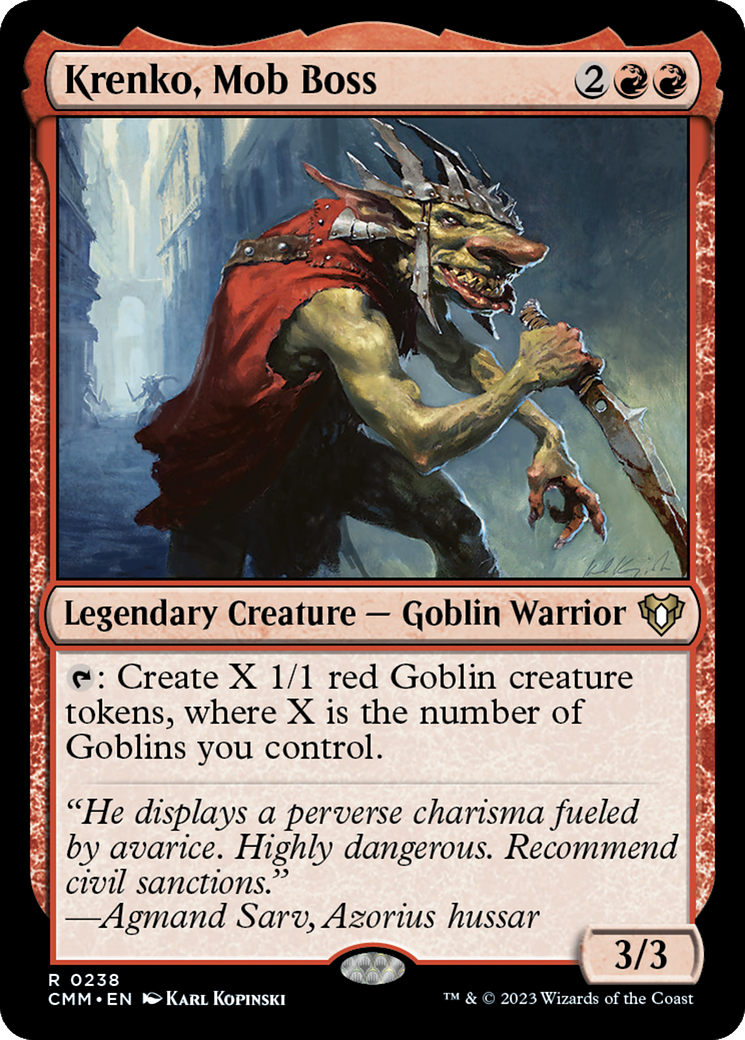 Krenko, Mob Boss [Commander Masters] Foil