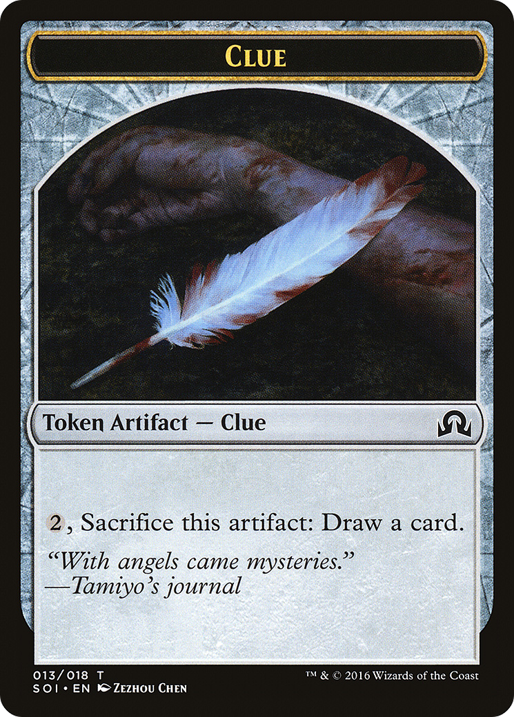 Clue Token (013/018) [Shadows over Innistrad Tokens] | Silver Goblin