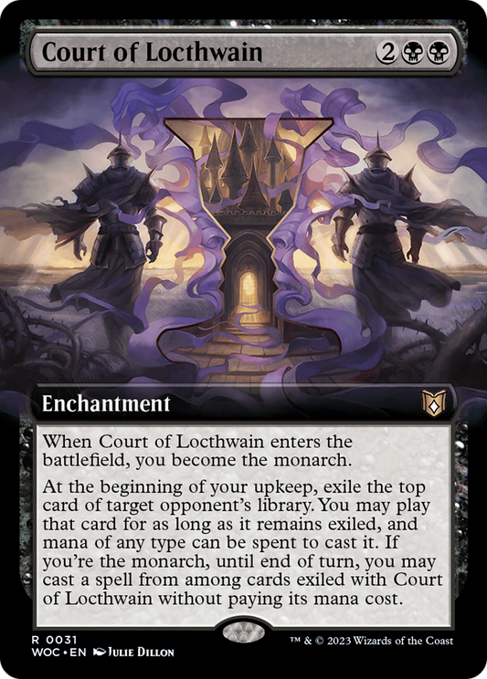 Court of Locthwain (Extended Art) [Wilds of Eldraine Commander] Foil