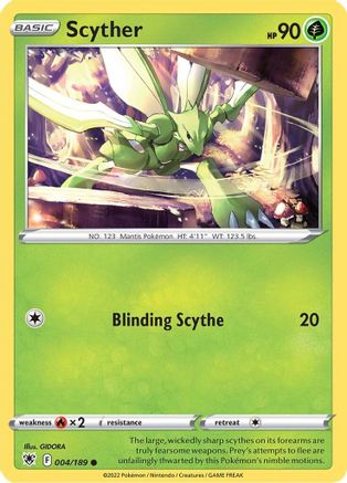 Scyther (004/189) [Sword & Shield: Astral Radiance] Reverse Holofoil