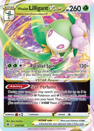 Hisuian Lilligant VSTAR (18) Holofoil - Astral Radiance