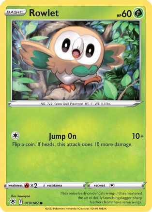 Rowlet (19) Reverse Holofoil - Astral Radiance
