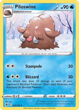 Piloswine (32) Reverse Holofoil - Astral Radiance