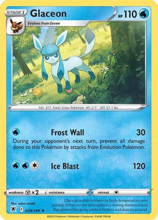 Glaceon (038/189) [Sword & Shield: Astral Radiance] | Silver Goblin