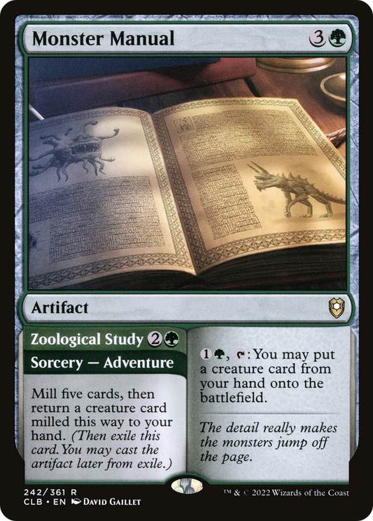 Monster Manual // Zoological Study [Commander Legends: Battle for Baldur's Gate] Foil