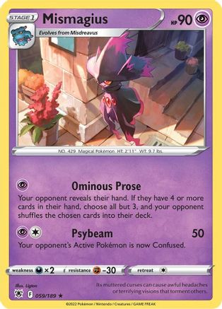 Mismagius (059/189) [Sword & Shield: Astral Radiance] Reverse Holofoil