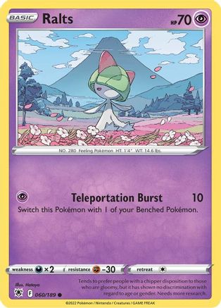 Ralts (60) Reverse Holofoil - Astral Radiance