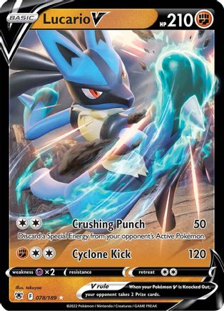 Lucario V (78) Holofoil - Astral Radiance