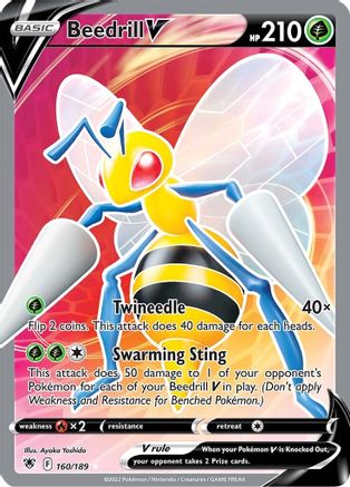 Beedrill V (160/189) [Sword & Shield: Astral Radiance] | Silver Goblin