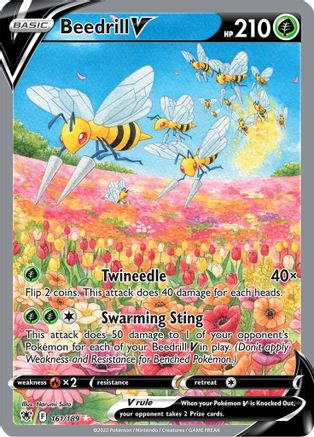 Beedrill V (161/189) [Sword & Shield: Astral Radiance] | Silver Goblin