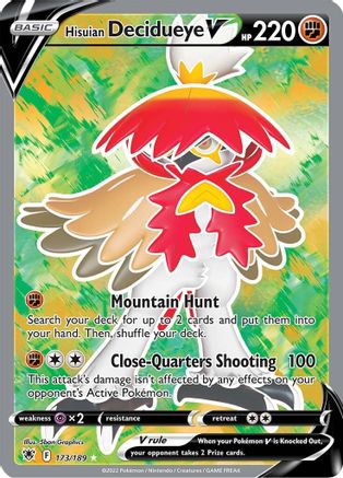 Hisuian Decidueye V (Full Art) (173) Holofoil - Astral Radiance
