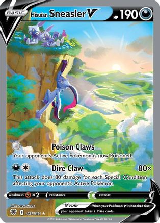 Hisuian Sneasler V (Alternate Full Art) (175) Holofoil - Astral Radiance
