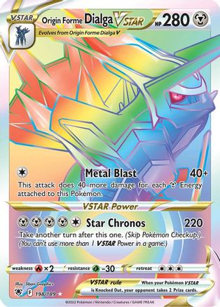 Origin Forme Dialga VSTAR (Secret) (198) Holofoil - Astral Radiance