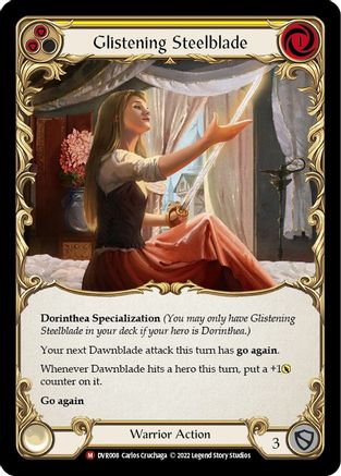 Glistening Steelblade (DVR008)  - Classic Battles: Rhinar vs Dorinthea