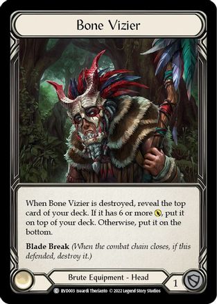 Bone Vizier (RVD003) Rainbow Foil - Classic Battles: Rhinar vs Dorinthea