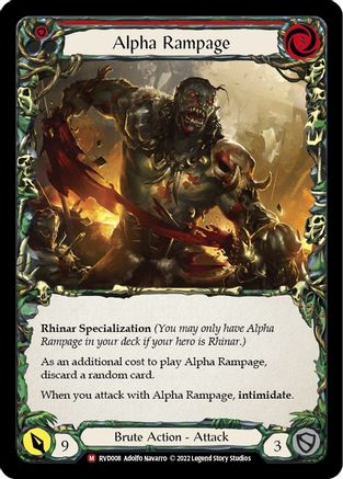 Alpha Rampage [RVD008] (Classic Battles: Rhinar vs Dorinthea)