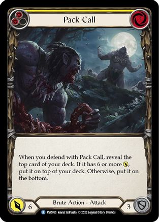 Pack Call (RVD015)  - Classic Battles: Rhinar vs Dorinthea