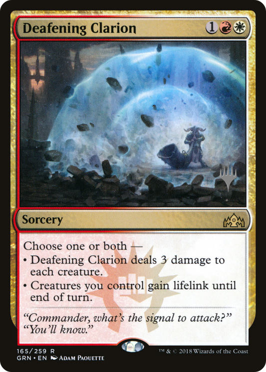 Deafening Clarion (Promo Pack) [Guilds of Ravnica Promos] Foil