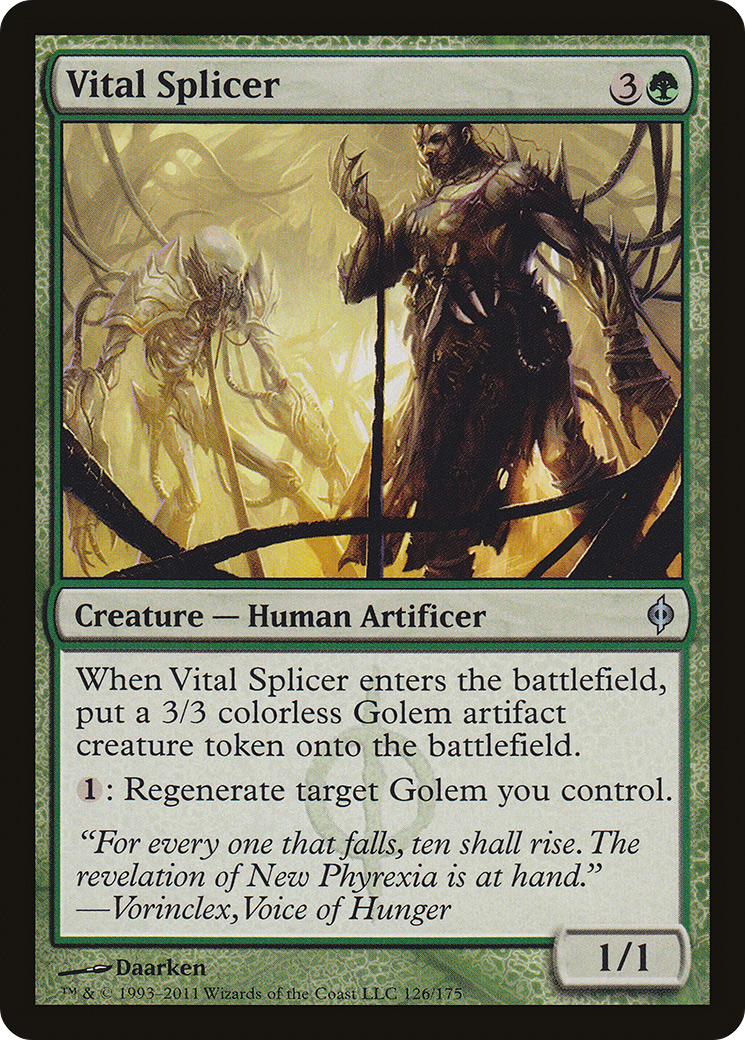 Vital Splicer [New Phyrexia] Foil