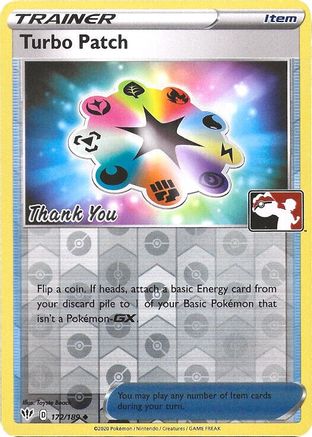 Turbo Patch - 172/189 (Pokemon League) [Thank You] (172) Reverse Holofoil - League & Championship Cards